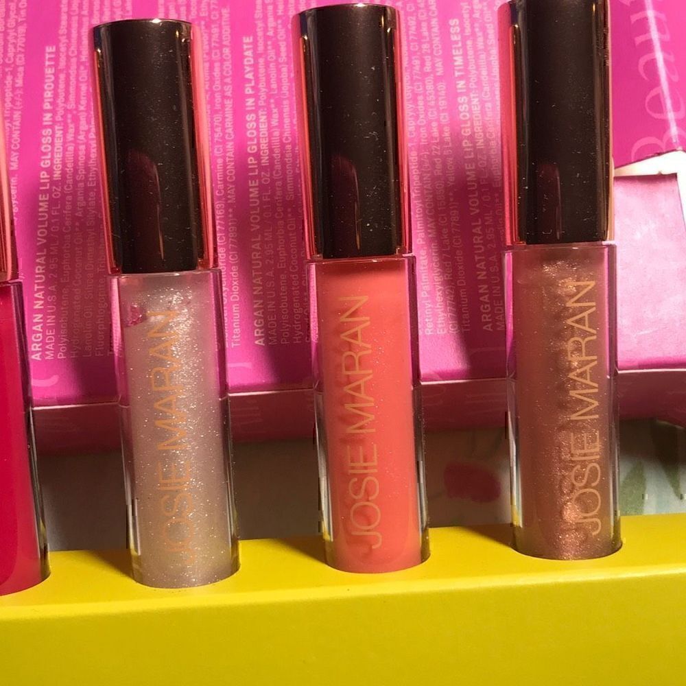Josie Maran Divine Shine Lip Gloss 6 Piece Set NIB - Picture 5 of 12